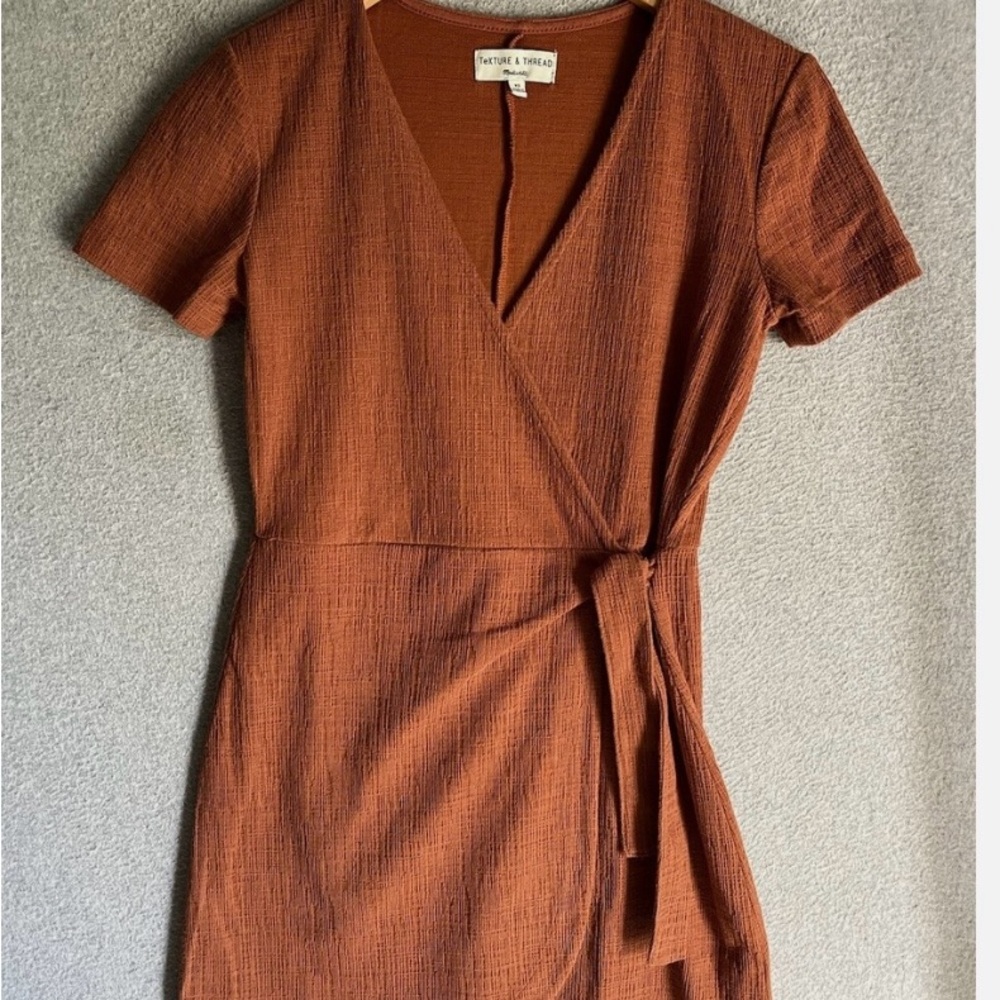 Madewell Terracotta Wrap Dress